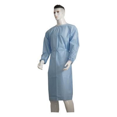 En ISO 13485 Disposable Medical Protective PP PE Isolation Gown