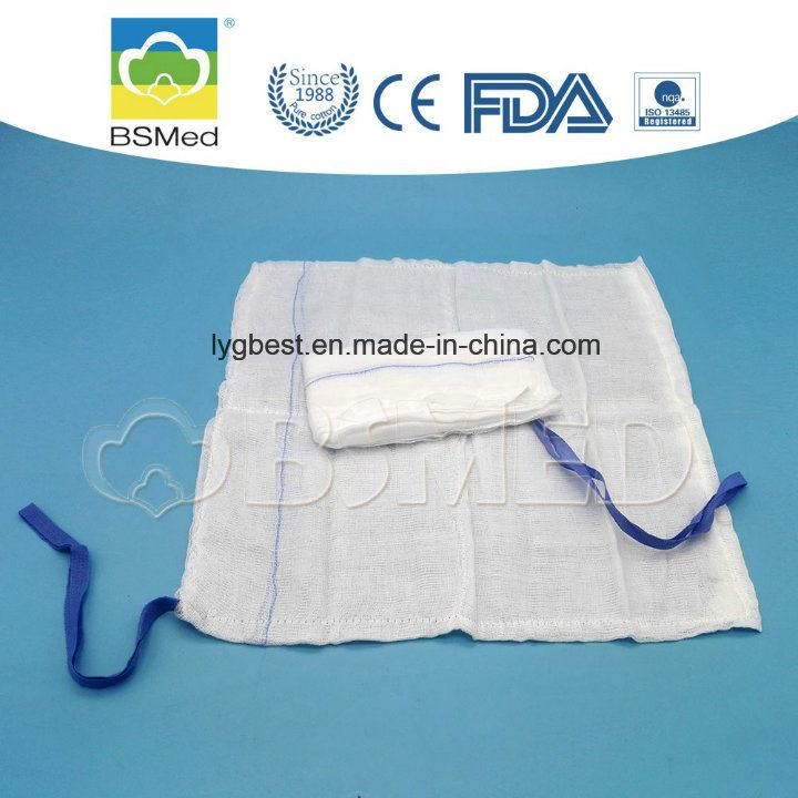 High Quality Gauze Lap Sponge with X-ray Blue Loop