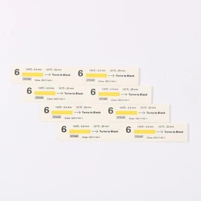 Chemical Class 6 Steam Indicator Strip for Sterilization Control