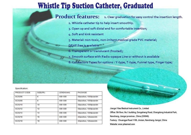 Finger Control Suction Catheter Sterile with Round Tip