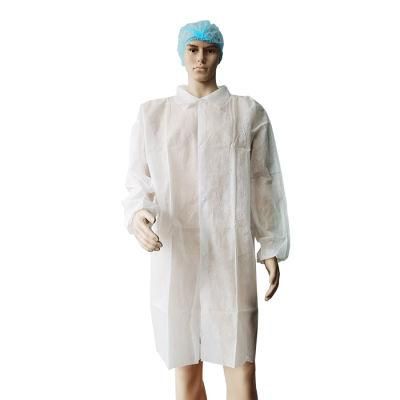 Disposable Medical Isolating Suit Anti-Droplet Isolation Uniforms Gowns Button Lab Coat