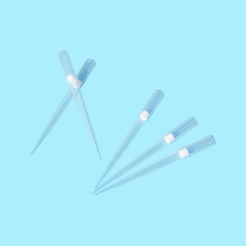 Disposable Lab Supplies Sterile DNA Rna Free High Accuracy Racked Pipette Filter Tips for Hospital Use