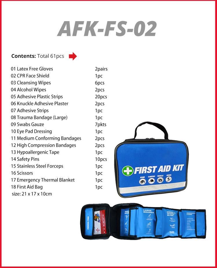 Trauma Kit Outdoor Portable Camping Hiking Tactical Emergency Survival Gear and Ifak First Aid Kit