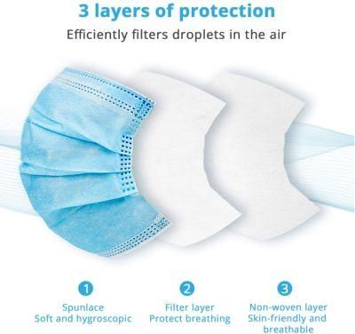 Disposable Medical Non Woven Surgical Xiantao Face Mask Free for Hospital