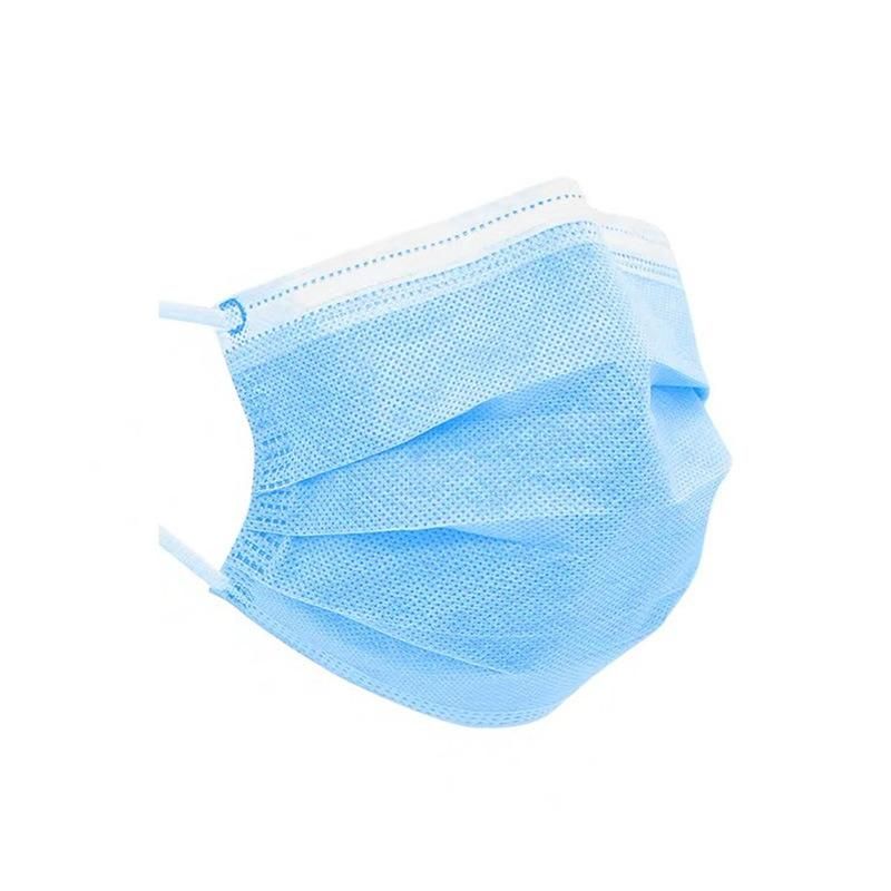 FDA CE Approved 3ply Disposable Anti Virus Dust Non Woven Blue Earloop Surgical Face Mask