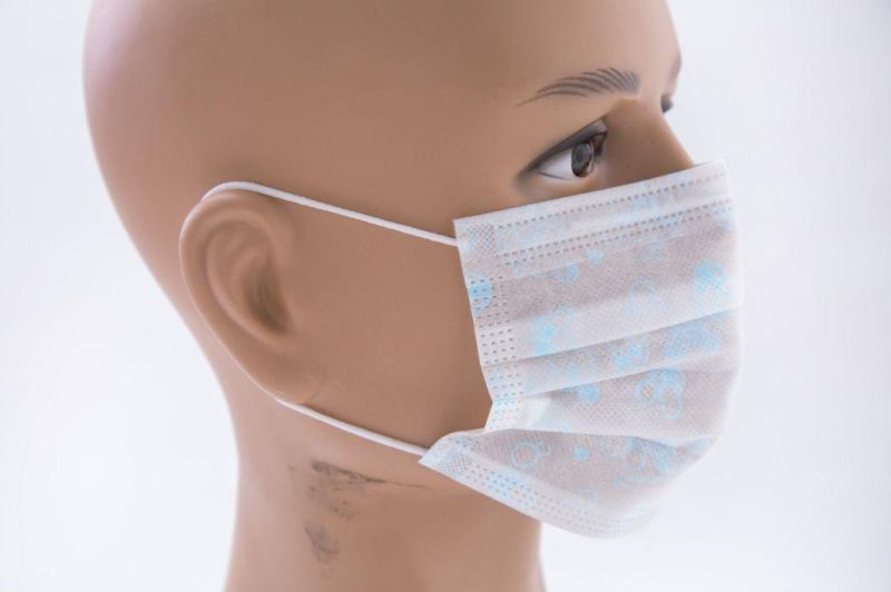 Safety Colorful Nonwoven Face Mask Disposable Face Mask