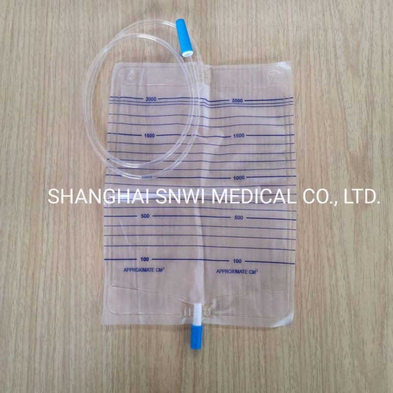 High Quality Disposable Medical Supplies Sterile PVC Luxury Urine Bag with Screw Valve