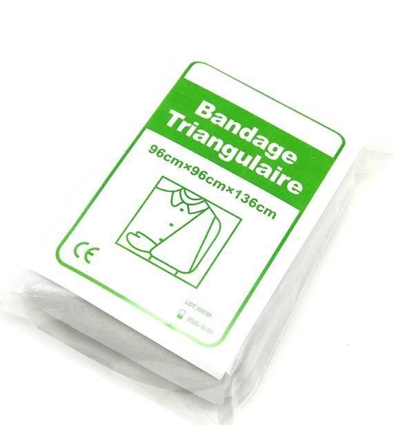 CE Disposable Triangular Medical Non-Woven Triangulaire Triangle Towel First Aid Bandage