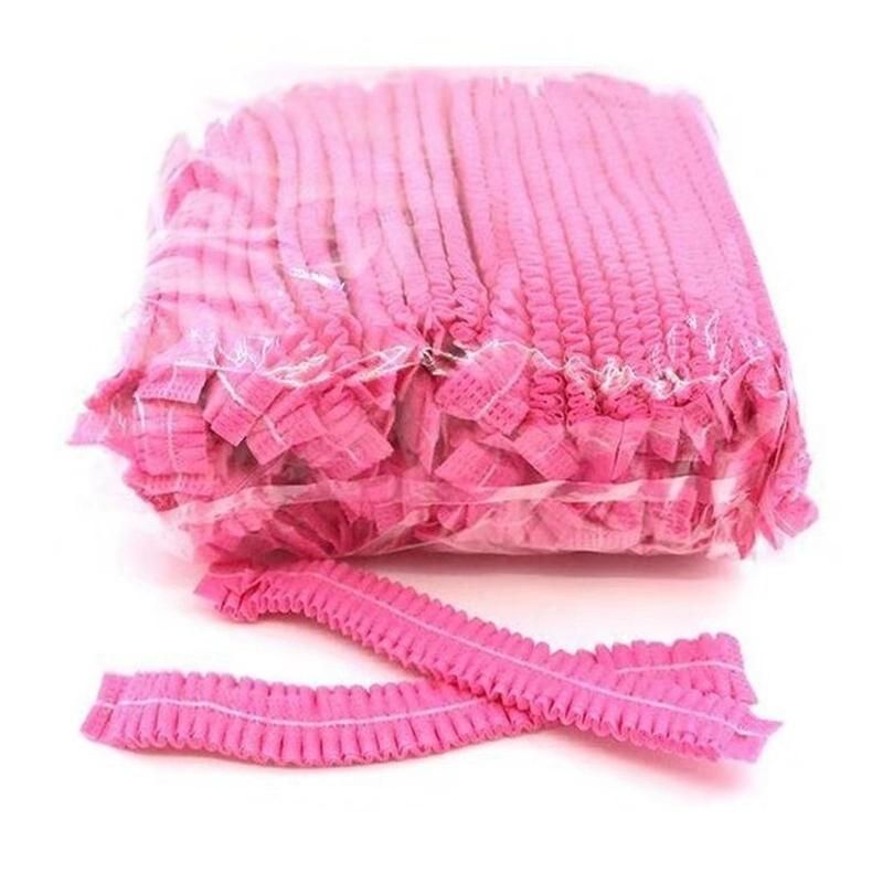 Disposable Non Woven Strip Bouffant Head Cover Hair Clip Cap