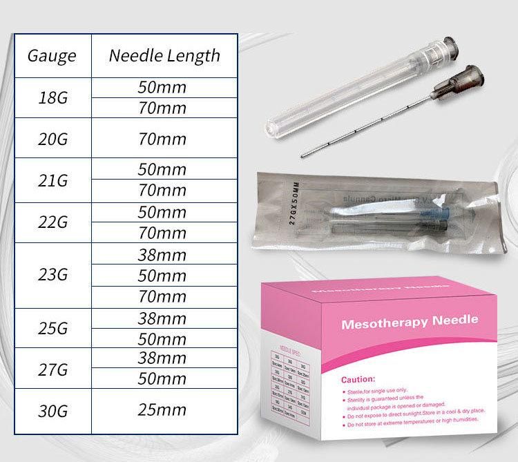 Best Sellers Korea Buy 25g 100mm Blunt Tip Syringe Micro Cannula Needle for Fillers