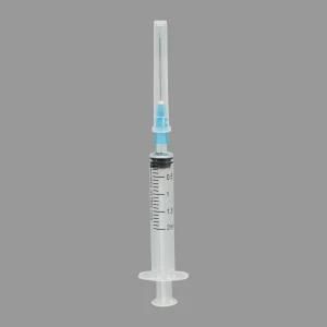 3 Parts Disposable Plastic Sterile Syringe with Needle 2ml