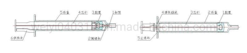 Medical Disposable Injection Syringe with/Without Safety Needle, Sterile Sharp Smooth Painless Stainless Stainless Steel Needle