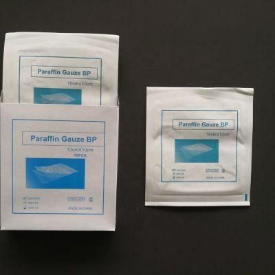 5*5cm 7.5*7.5cm 10*10cm Sterile Paraffin Gauze for Wound Dressing