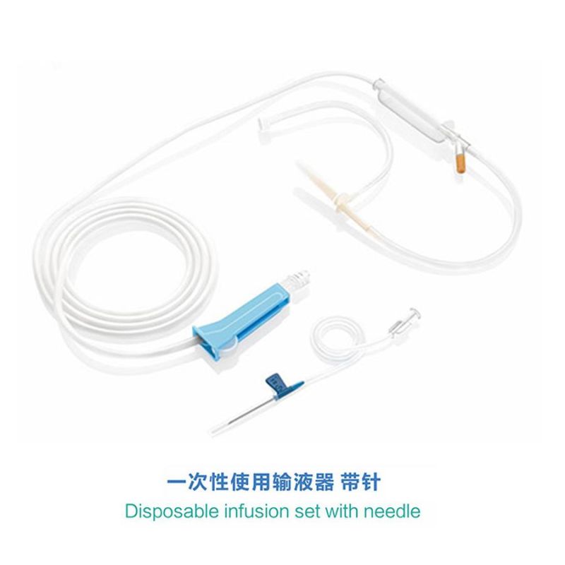 CE Approval Disposable Medical Ordinary Drip IV Infusion Set with Needle