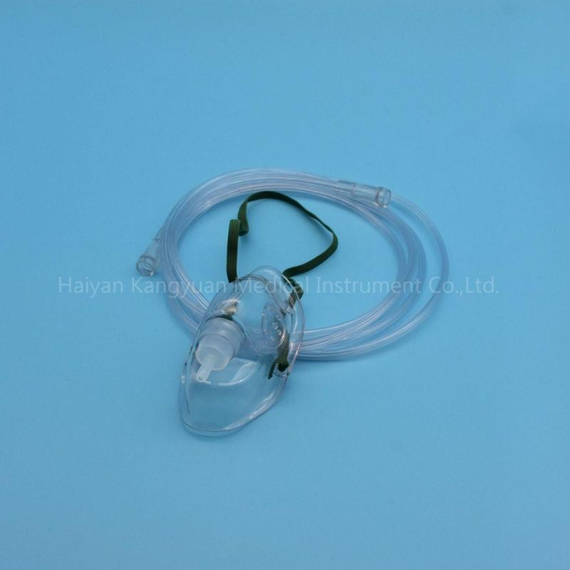 China Factory PVC Oxygen Mask for Single Use