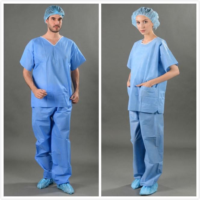 High Quality Nonwoven Nurse Scrub Suit, Scrub Set