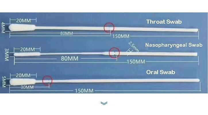 Disposable Disposable Medical Collection Viral Transport Medium Tube Supplies Virus Sampling Tube with Swab