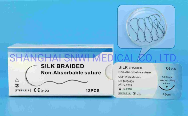 Medical Disposable Sterile Absorbable and Non Absorbable Pdo/Chromic Catgut/Silk/PGA Surgical Sutures