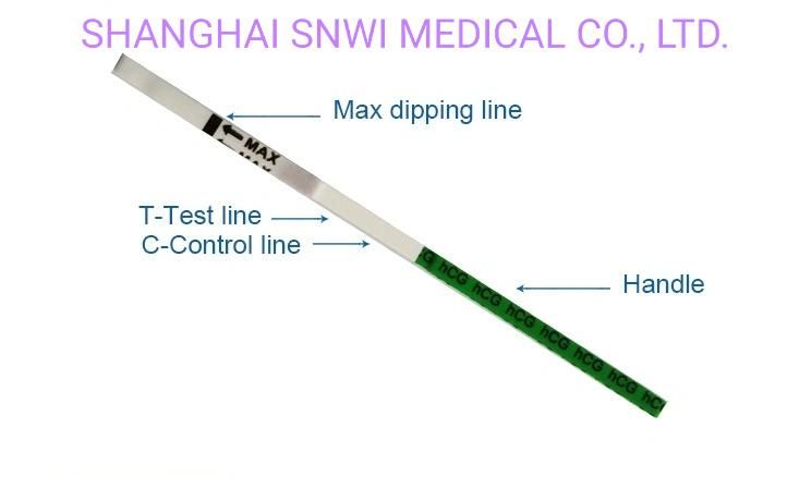 High Accuracy One Step Medical Diagnosis Products HCG Pregnancy Rapid Urine Test Kit