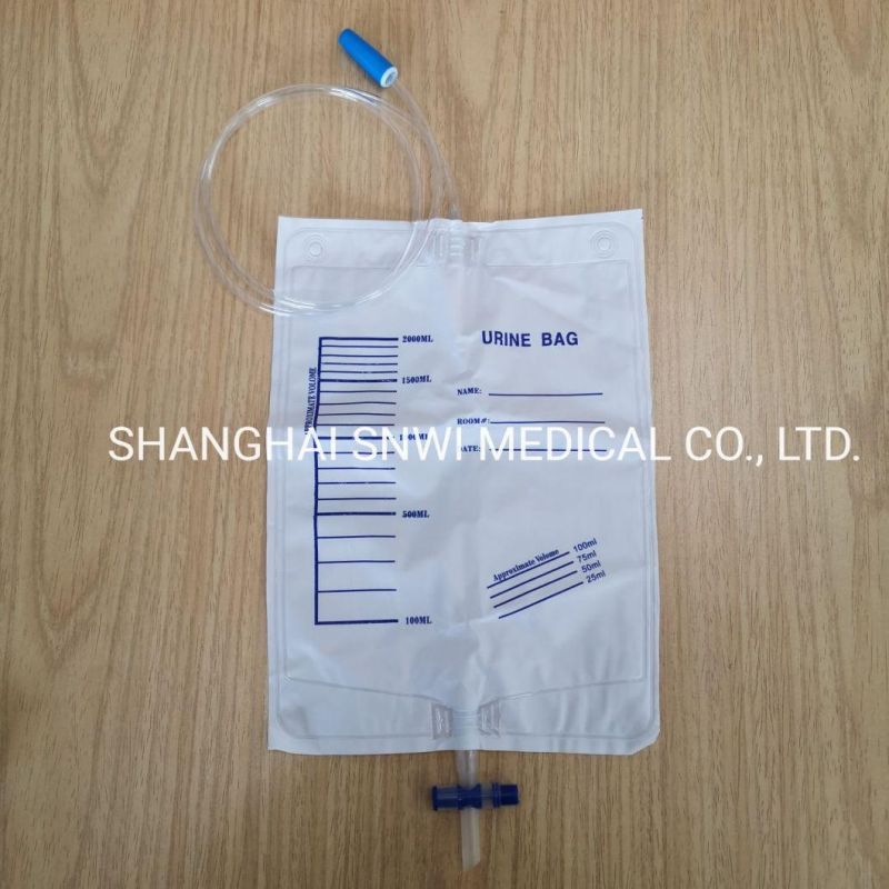 High Quality Disposable Medical Supplies Sterile PVC Luxury Urine Bag with Screw Valve