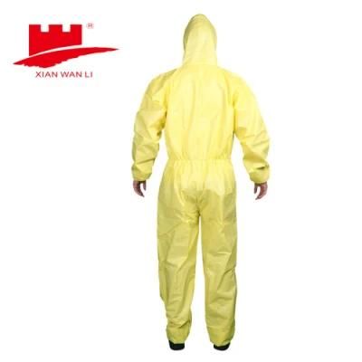 Type 3/4/5/6 Disposable Nonwoven PE Laminated Coverall