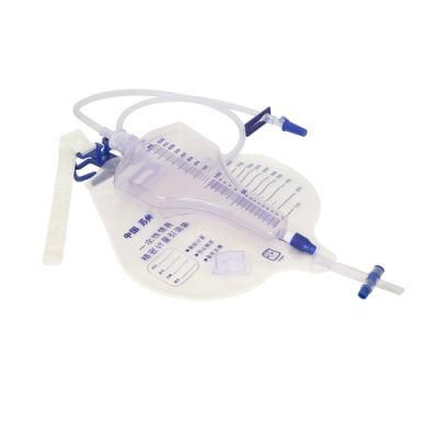 1500ml 2000ml Medical Disposable Urine Drainage Bag