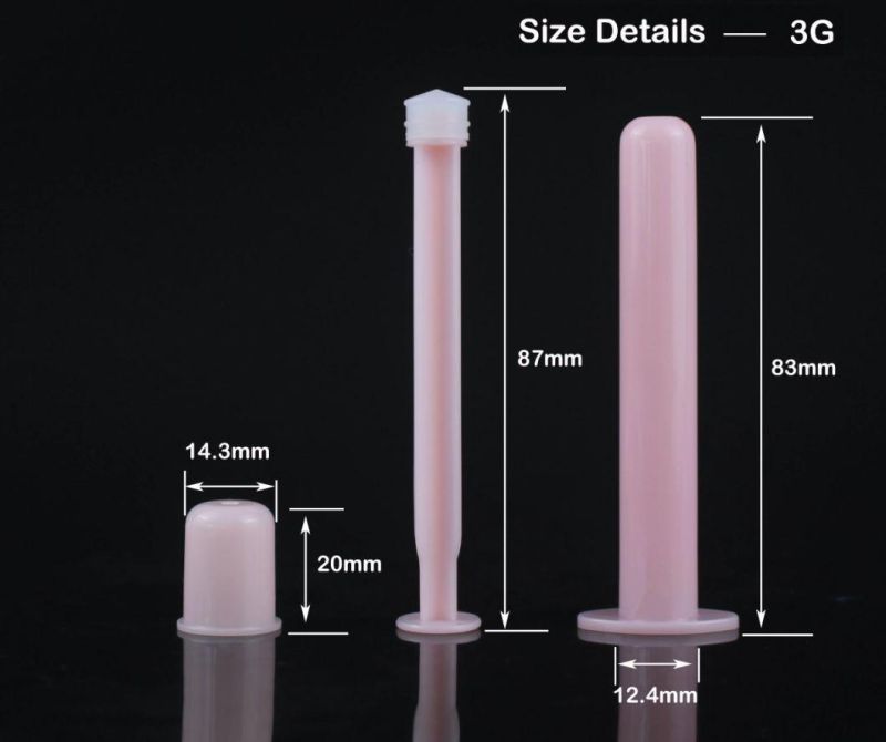 3G 5g Medical Drug Dispenser Female Hygiene Sterile Plastic Vaginal Gel Applicator