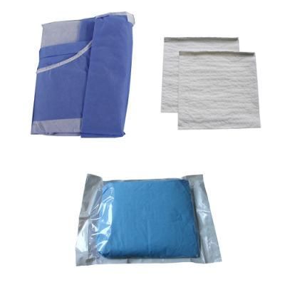 Hospital Protective Clothing Ultrasonic Welding Sterile Medical Disposable Surgical Gown