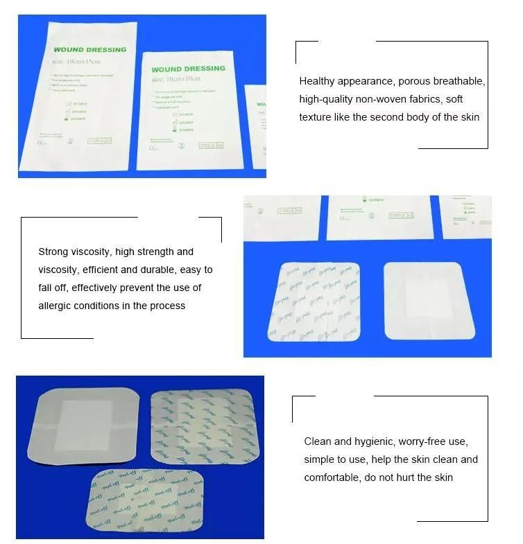 Silicone Foam Dressing Wound Care Medical Wound Dressing High Absorbent