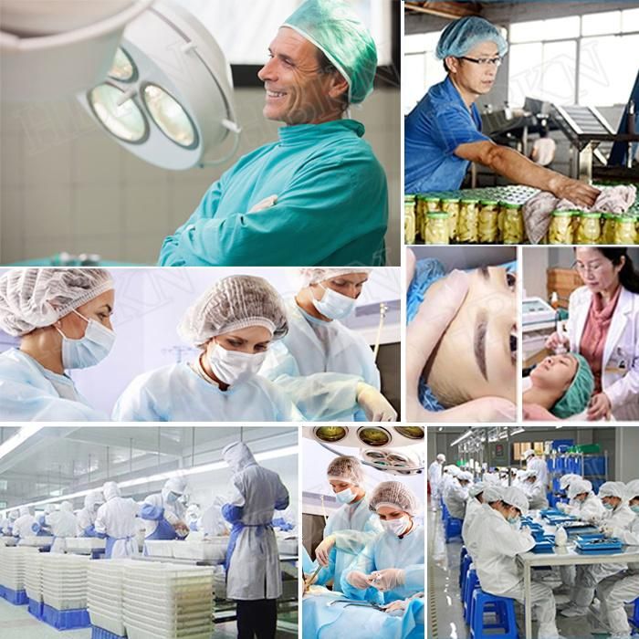 Safety Healthcare Hygienic Dust Proof Protective Elastic Non-Woven Head Cover Manufacturer Medical Disposable Hospital Caps