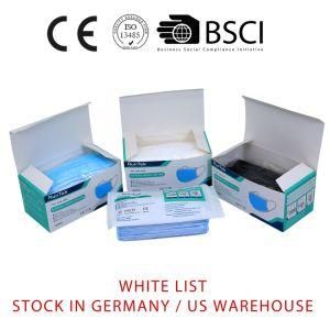 Stock in German /USA Warehouse+White List+Ce Certified En14683 Type Iir 2r Disposable Surgical Face Masks Bfe 98 PPE Maske Schutzmaske Wholesale