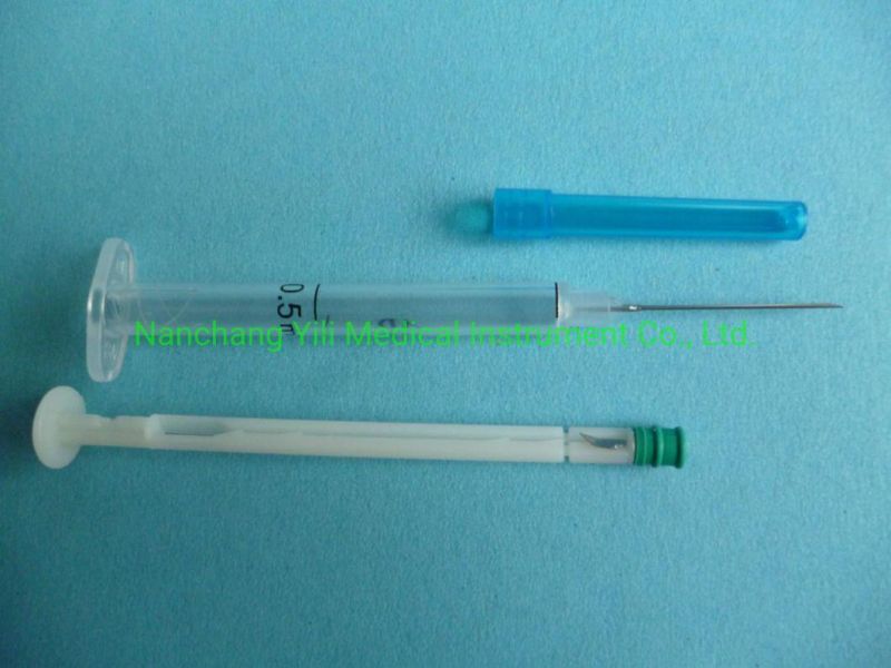 0.1ml 0.5ml Safety Luer Lock Syringe