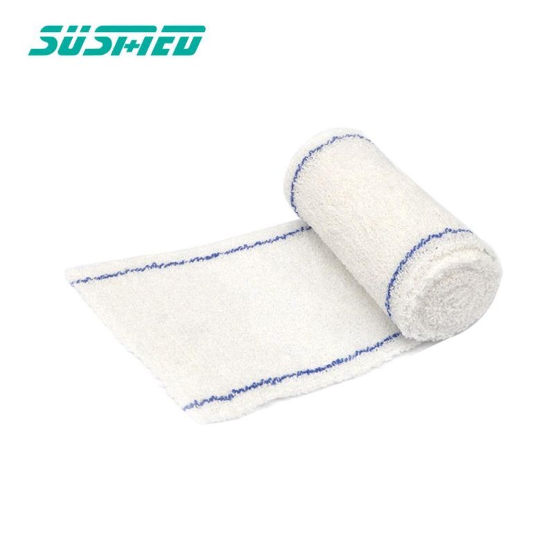 Medical 80% Cotton 20% Spandex Fabric Elastic Crepe Bandage