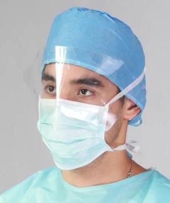 Type Iir Medical Non Woven Face Mask with Plastic Shield