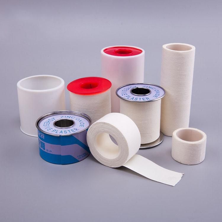 Zinc Oxide Adhesive Plaster Tinplate Pack Cotton Hot Melt Tape