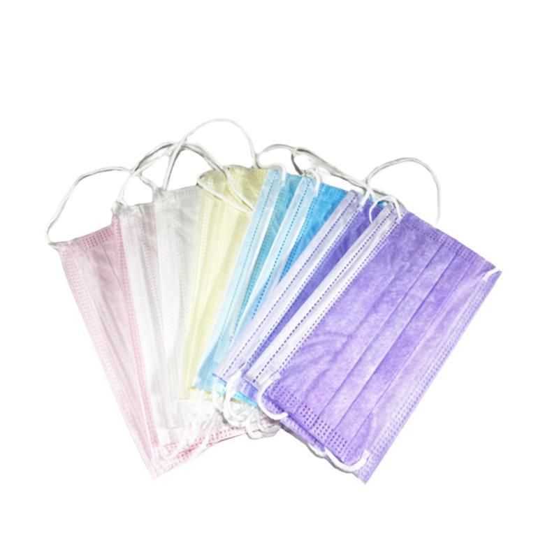 Custom PP Non Woven Material Disposable Blue Face Mask