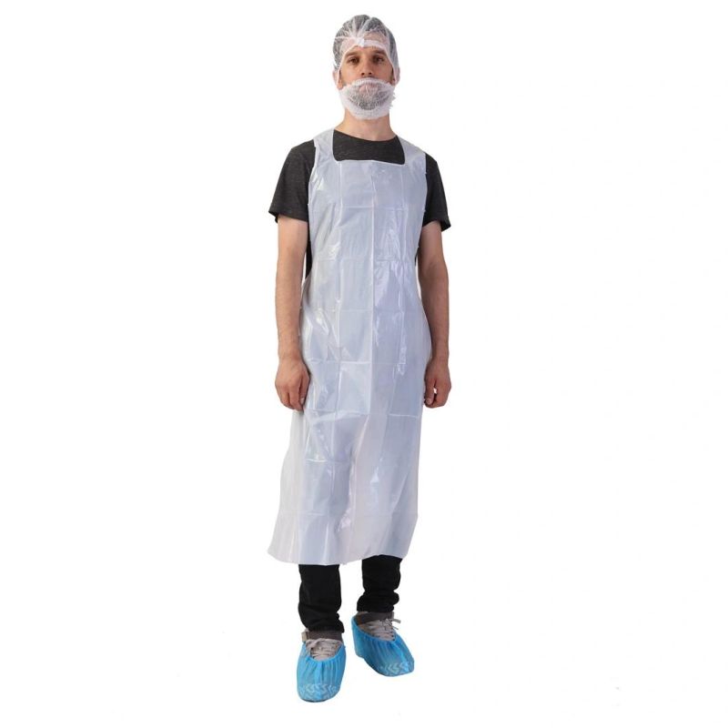 Disposable Plastic Colorful Waterproof PE Apron for Adult
