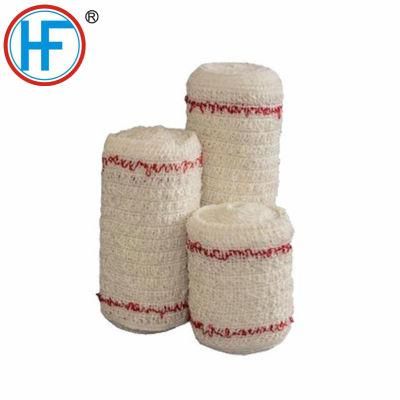 Disposable Medical Wound Dressing Red (Blue) Line Elastic Gauze Cotton Crepe Bandage Medical with CE FDA