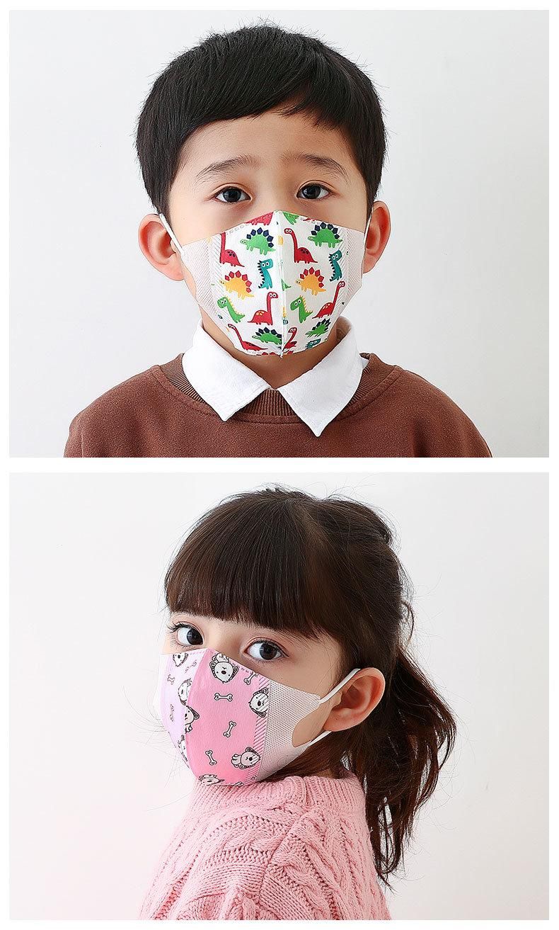 Kids Disposable Mask Face Mask Child Mouth Mask Anti Exhaust Dust Sun Block Colorful Graphic Nonwoven Mask