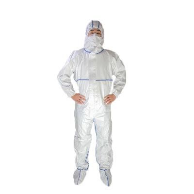 Guardwear Medical Hospital Disposable Lightweight En14126 Isolation Protective Coverall Suit