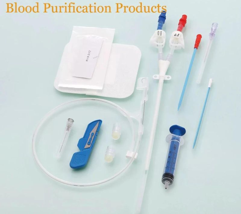 Medical Disposable Hemodialysis Catheter Kits Accessories for Blood Purification