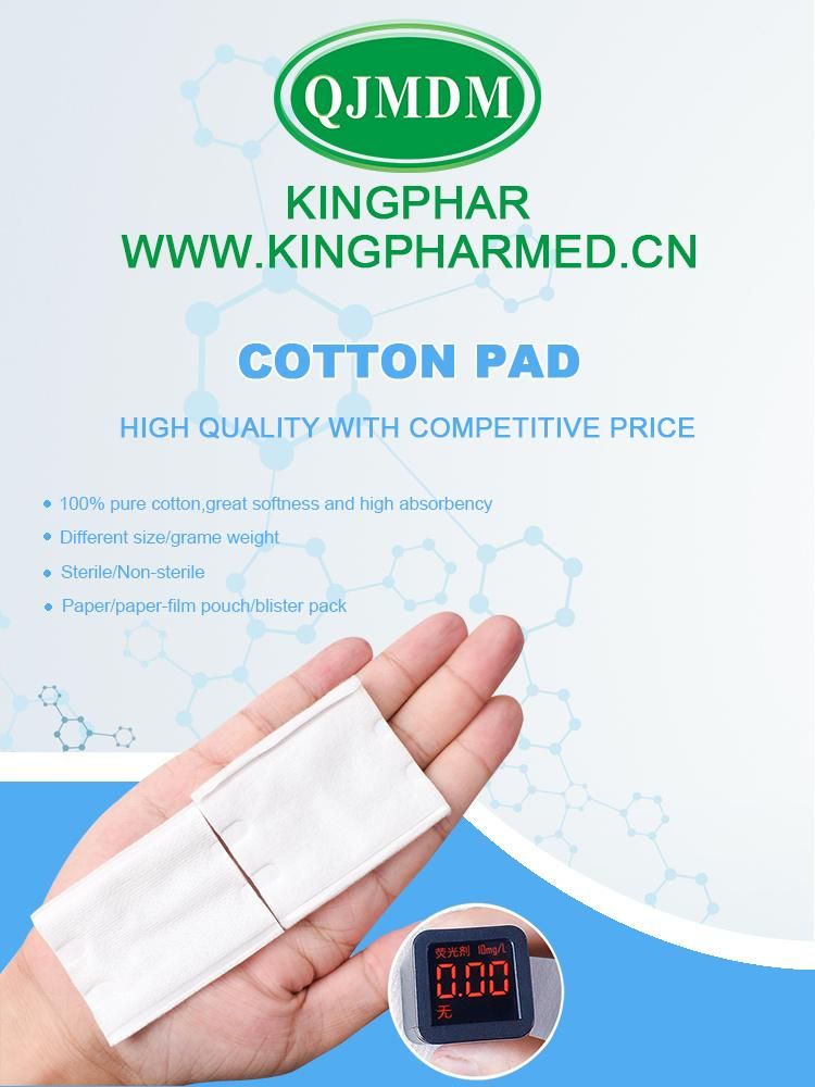 Absorbent Cotton Pads Facial Cotton Makeup Pads Soft Ultra Thin Face Cotton Pad for Women for Medical Disposable Use with ISO 13485