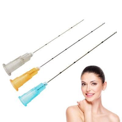 Filler Fine Medical Sterile Hyaluronic Acid Injection Needle Blunt Tip Micro Cannula