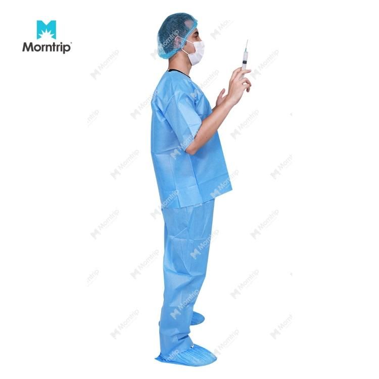 Non Woven Patient Surgical Disposable Scrub Suit Medical Patient Gowns