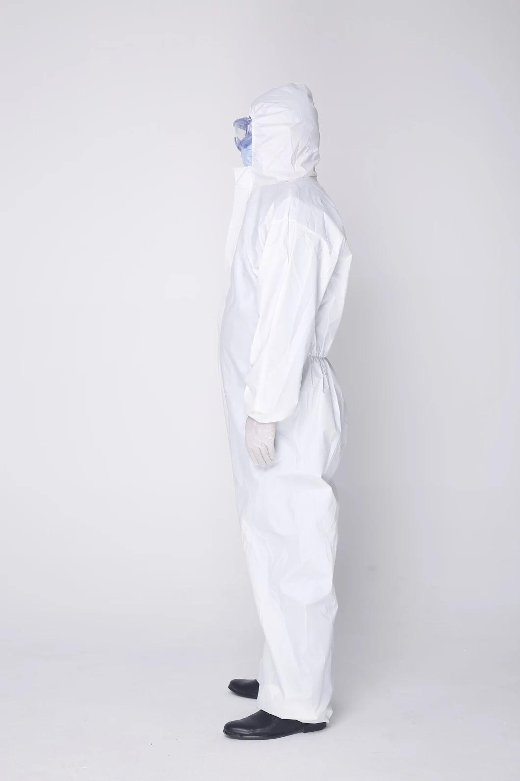 Wholesale Disposable Medical Isolation Safety Coverall with Hood