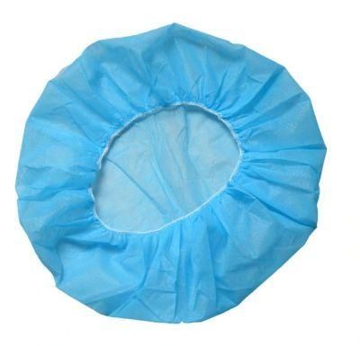 Shower Caps Disposable Non-Woven Bouffant Hair Turban Cap Anti Dust Elastic Protective Hair Cover
