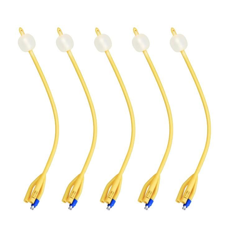 Medical 3 Way Single Balloon Latex Foley Catheter