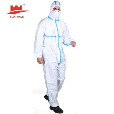 High-Quality Disposable Protective Clothing Coverall Gown to Provide Liquid Splash Protection