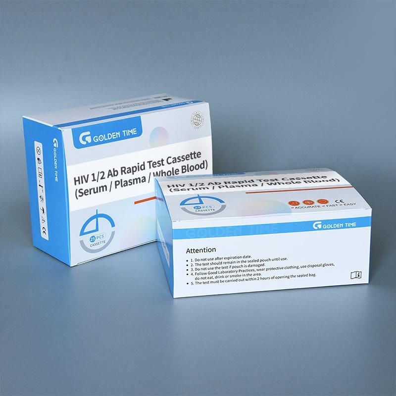 2021 Good Quality Wholesale High Sensitive Rapid HIV 1/2 Test Kits Cheap Price Accurate Rapid HIV Test 4th Generation HIV Test Rapid 4th Generation HIV Test