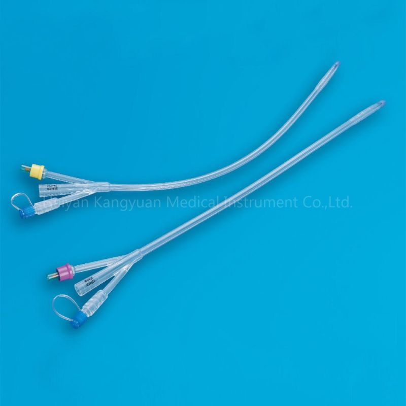 Three Way Foley Catheter Silicone Standard Length Normal Balloon Manufacturer